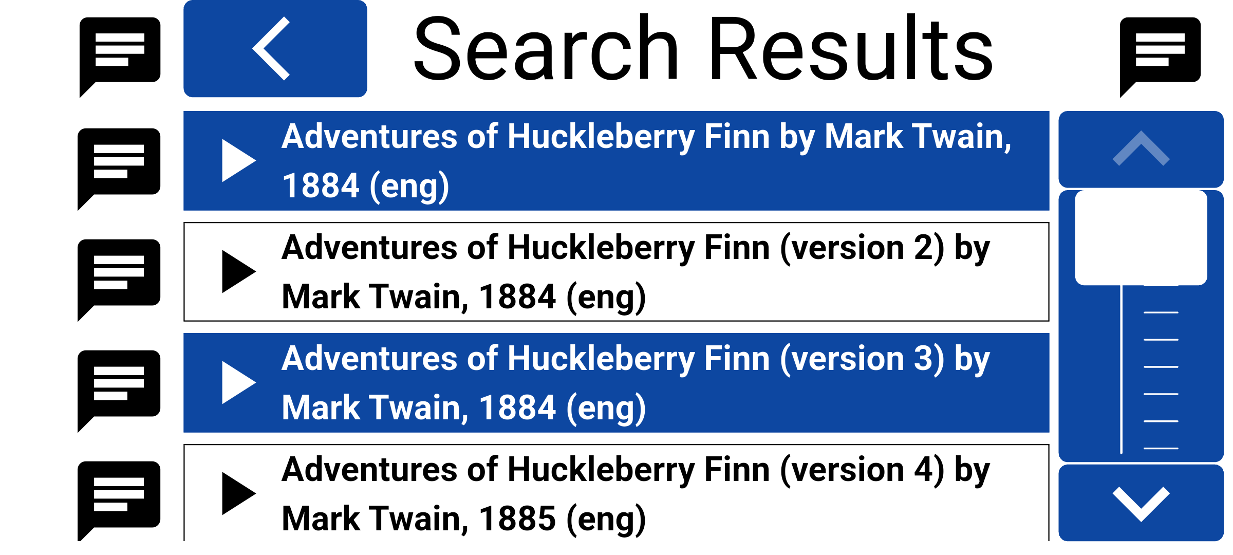 Browse showing thousands of available audio titles